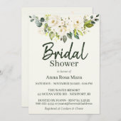 *~* Waterverf Witte Roos Vrijgezellenfeest Lavende Kaart (Voorkant / Achterkant)