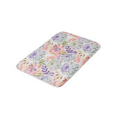Waterverf witte, roze bloemen badmat (Gekanteld)