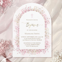 waterverf witte roze bloemen Doop