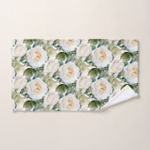 Waterverf witte rozen bad handdoek (Handdoek)