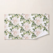 Waterverf witte rozen bad handdoek (Handdoek)