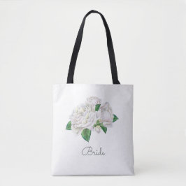  Waterverf witte rozen Tote Bag