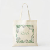Waterverf witte rozen tote bag