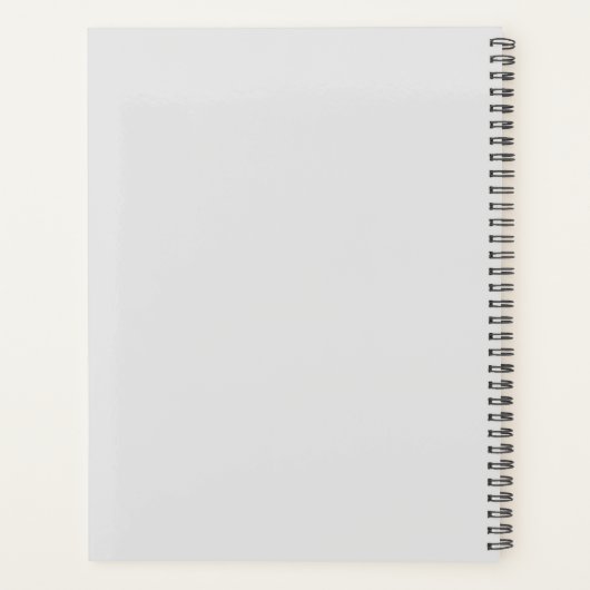 Waterverf Witte Tijger Custom Planner (Achterkant)