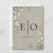 Waterverf Witte ventilator Greenery Save The Date (Achterkant)