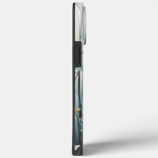 Waterverf, Witte Vlinders in Blauw Bos Case-Mate iPhone Case (Achterkant / Rechts)