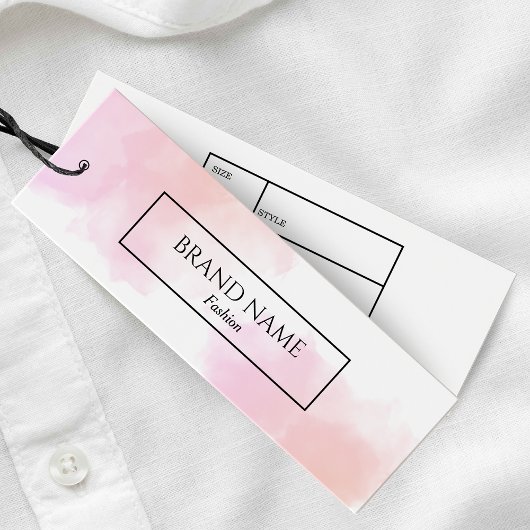 Waterverf Witte Zakelijke Kleding Hang label Mini Visitekaartjes