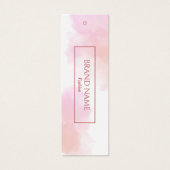 Waterverf Witte Zakelijke Kleding Hang label | roz Mini Visitekaartjes (Voorkant)