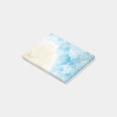 Waterverf witte zeeschildpad post-it® notes (Schuin)