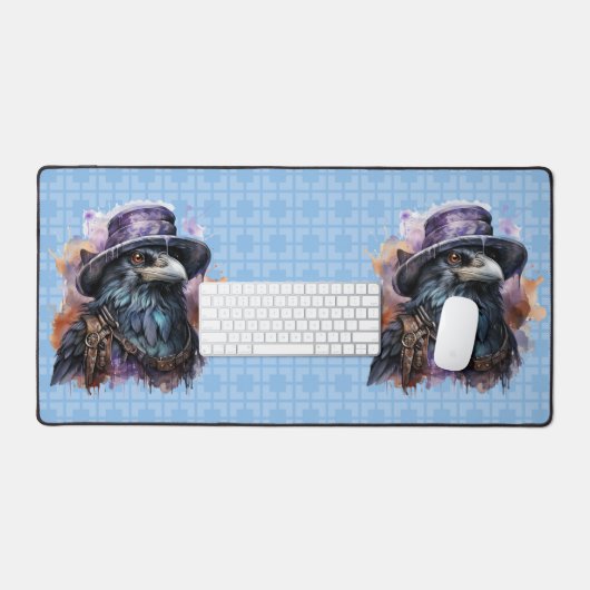 Waterverf Wizard Raven Bird Bureaumat (Keyboard & Muis)