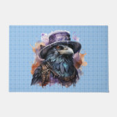 Waterverf Wizard Raven Bird Deurmat (Voorkant)