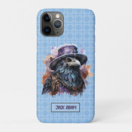 Waterverf Wizard Raven Bird Naam aanpassen Case-Mate iPhone Case