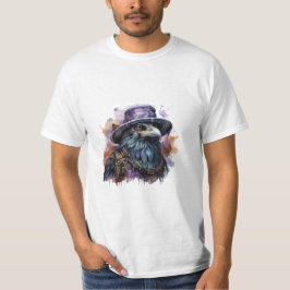 Waterverf Wizard Raven Bird T-shirt