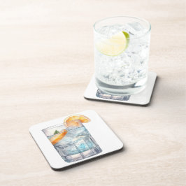 WATERVERF WODKA OP DE ROTSEN BIER ONDERZETTER
