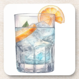 WATERVERF WODKA OP DE ROTSEN BIER ONDERZETTER