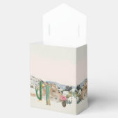 Waterverf Woestijn Cactus Boho Trouwgunst Bedankdoosjes (Geopend)