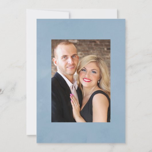 Waterverf Woestijn Cactus Succulenten Trouwfoto Kaart (Achterkant)