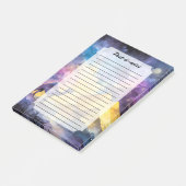 Waterverf Woestijn Galaxy Kameel Piramide Reis Post-it® Notes (Schuin)