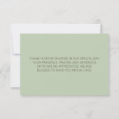 Waterverf woestijn rood succes Hartelijk dank Bedankkaart (Achterkant)