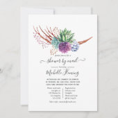 Waterverf woestijn Succulents Baby shower by Mail Kaart (Voorkant)