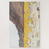 Waterverf Woestijn Wildbloempel Puzzle Legpuzzel (Verticaal)