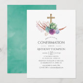 Waterverf woestijnbevestiging kaart (Voorkant / Achterkant)