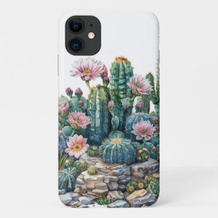 Waterverf woestijnbloemen cactussen. Case-Mate iPhone case