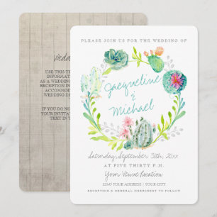 Waterverf woestijnCactus Bloedhout - Gegevens Kaart