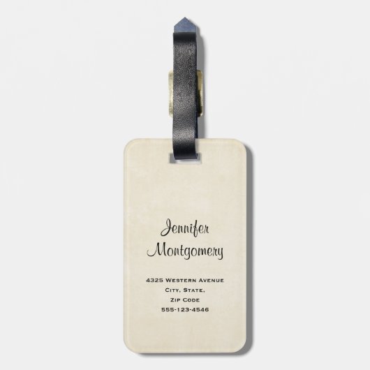 Waterverf woestijncactus en bergen bagagelabel