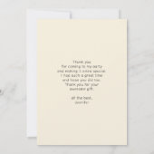 Waterverf woestijncactus en bergen bedankkaart (Achterkant)