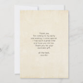 Waterverf woestijncactus en bergen bedankkaart (Achterkant)