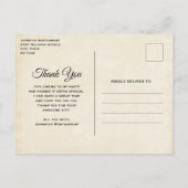 Waterverf woestijncactus en bergen dank u briefkaart (Achterkant)