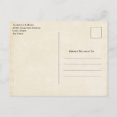 Waterverf woestijncactus en bergen uitnodiging briefkaart (Achterkant)