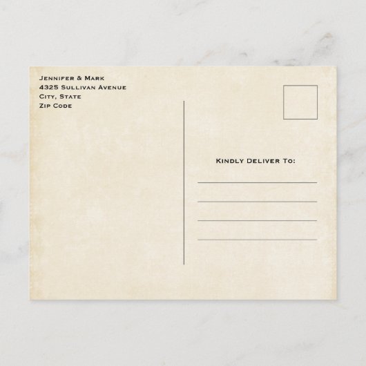 Waterverf woestijncactus en bergen uitnodiging briefkaart (Achterkant)