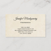 Waterverf woestijncactus en bergen visitekaartje (Achterkant)