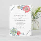 Waterverf woestijncactus kaart (Staand voorkant)