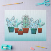 Waterverf woestijnCactus Planten Tissuepapier (Craft)