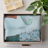 Waterverf woestijnCactus Planten Tissuepapier (Geschenk)
