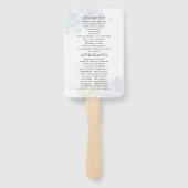 Waterverf woestijncactus Succulent Wedding Program Handwaaier (Achterkant)