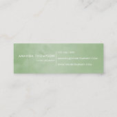 Waterverf-woestijncactus Succulenten Mini Visitekaartje (Achterkant)