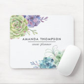 Waterverf-woestijncactus Succulenten Muismat (Met muis)