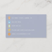 Waterverf-woestijncactus Succulenten Visitekaartje (Achterkant)