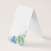 Waterverf-woestijncactus Succulenten Visitekaartje (Achterkant)