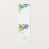 Waterverf-woestijncactus Succulenten Visitekaartje (Buitenkant ongevouwen)