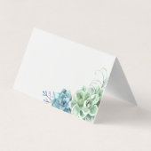 Waterverf-woestijncactus Succulenten Visitekaartje (Achterkant)