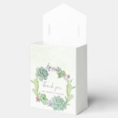 Waterverf woestijnCactus Succulents Wedding Bedankdoosjes (Geopend)