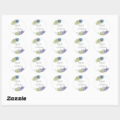 Waterverf woestijnCactus Succulents Wedding Ronde Sticker (Vel)