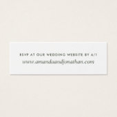 Waterverf woestijnCactus Succulents Wedding RSVP Mini Visitekaartjes (Voorkant)