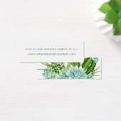 Waterverf woestijnCactus Succulents Wedding RSVP Mini Visitekaartjes (Bureau)