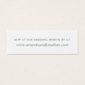Waterverf woestijnCactus Succulents Wedding RSVP Mini Visitekaartjes (Voorkant)